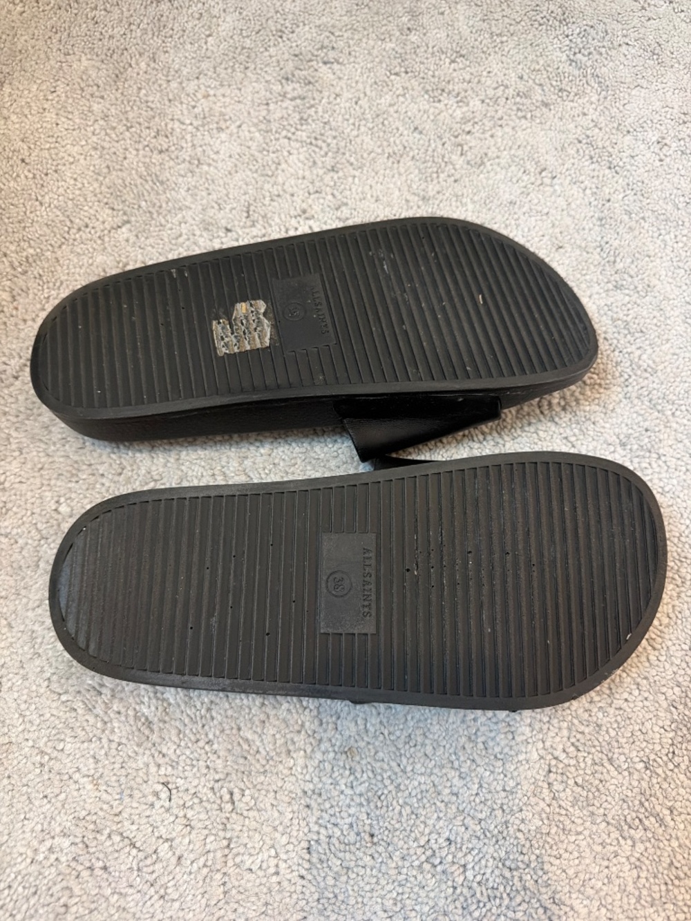 Allsaints leather slides 38 - Picture 3 of 3